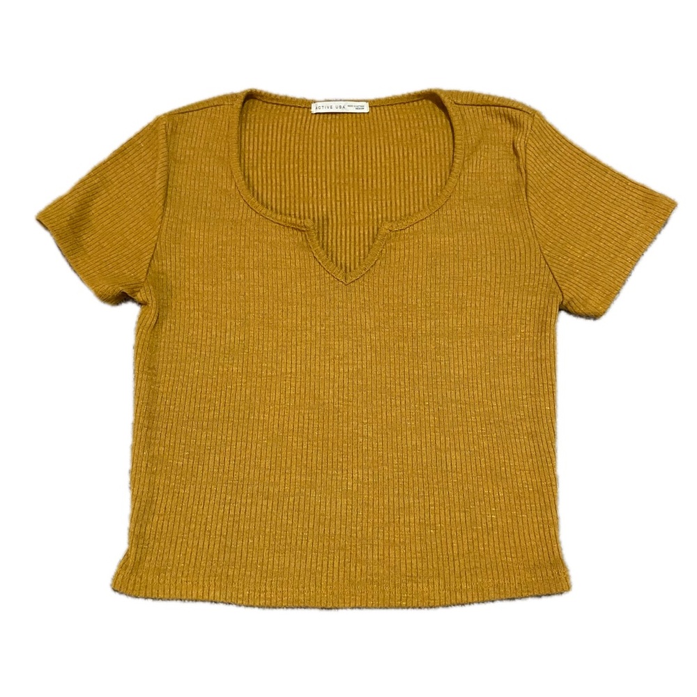 Active USA Ribbed Top Sz M